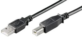 Cablu USB 2.0 1,8m A tata la B tata, negru