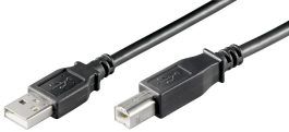 Cablu USB 2.0 3m A tata la B tata, negru