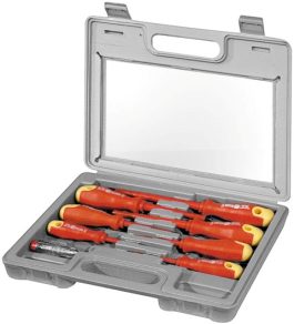 Set surubelnite izolate 7 buc. cu certificat VDE si creion de faza