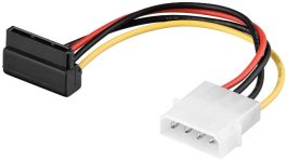 Cablu alimentare Molex 4 pini 5.25 tata la SATA 90° mama