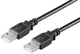 Cablu USB 2.0 1,8m A tata la A tata, negru
