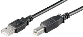 Cablu USB 2.0 1,8m A tata la B tata, negru