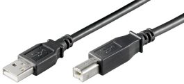 Cablu USB 2.0 3m A tata la B tata, negru