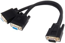 Adaptor cu cablu VGA (SVGA) tata la 2 x VGA (SVGA) mama