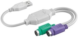 Convertor USB la PS/2 USB A tata la 2 x PS/2 mama