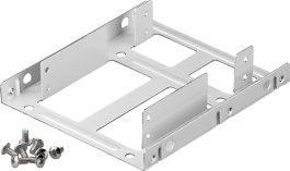 Suport montare 2 HDD 2.5" in rack de 3.5", argintiu