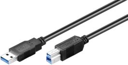 Cablu USB 3.0 1,8m A tata la B tata, negru