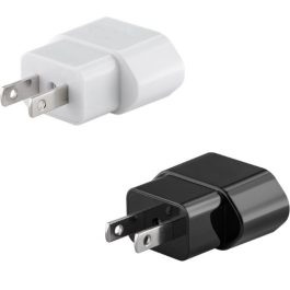 Adaptor CEE 7/16 Schuko Mama la Priza US/Japonia (Tip A, NEMA 1-15, 2-pin), Negru