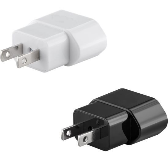 Adaptor CEE 7/16 Schuko Mama la Priza US/Japonia (Tip A, NEMA 1-15, 2-pin), Negru