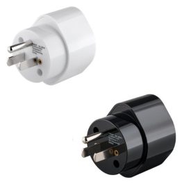 Adaptor CEE 7/3 Schuko mama la priza US/Japonia (Tip B, NEMA 5-15, 3 pini), negru