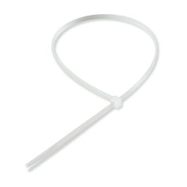 Brida (colier) plastic, transparenta, pentru cabluri