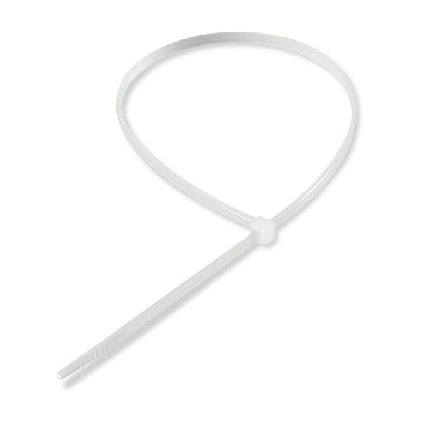 Brida (colier) plastic, transparenta, pentru cabluri