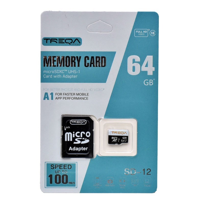 Card memorie 64GB microSDHC Clasa 10 cu adaptor pentru SD