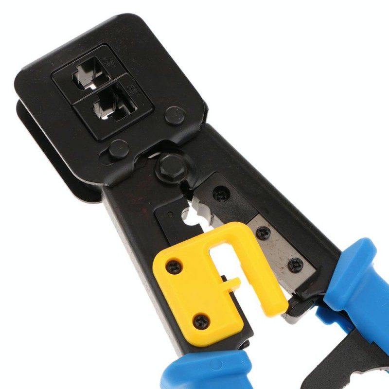 Cleste sertizare pentru mufe modulare RJ45 inclusiv taietor de sarma