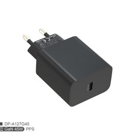 Alimentator AC cu mufa USB-C (USB3.1) PD 3.0 45W, negru (copie)