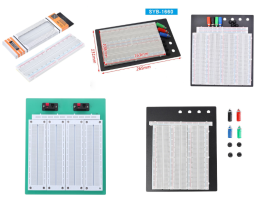 Breadboard HCT Tronic – Placă de test 830–3220 puncte de conectare