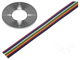 Cablu panglică TECHNOKABEL TLWY 10×0,22 mm², Cu multifilar, PVC, 50 m